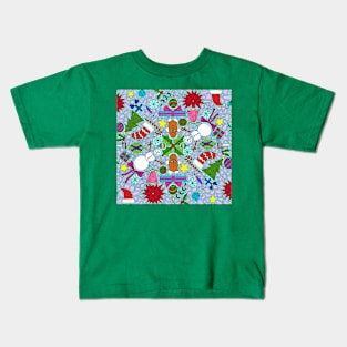 Christmas Mosaic Kids T-Shirt